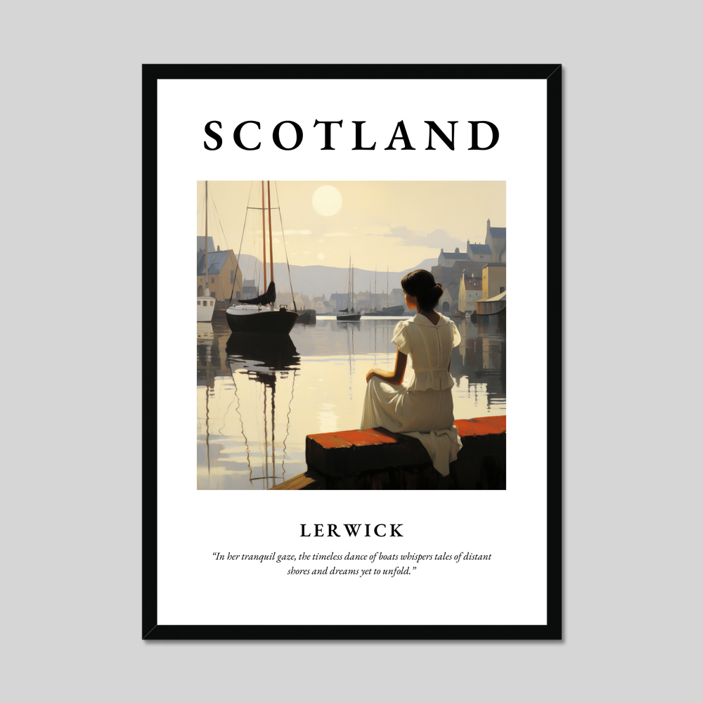 Poster of Lerwick, Scotland.