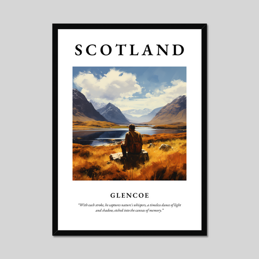 Poster of Glencoe, Scotland.