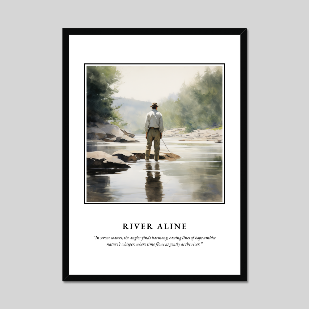 Poster in a black frame