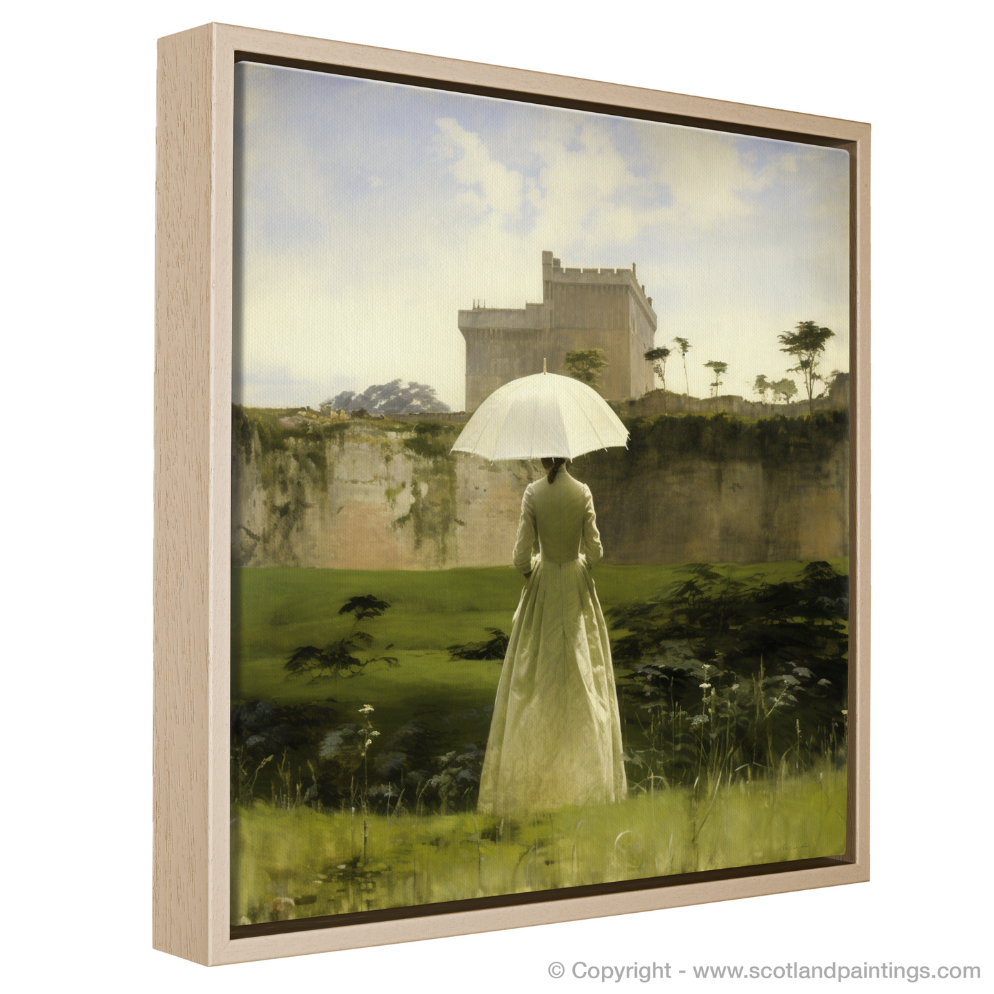 A Woman with a Parasol at Culzean Castle Gardens