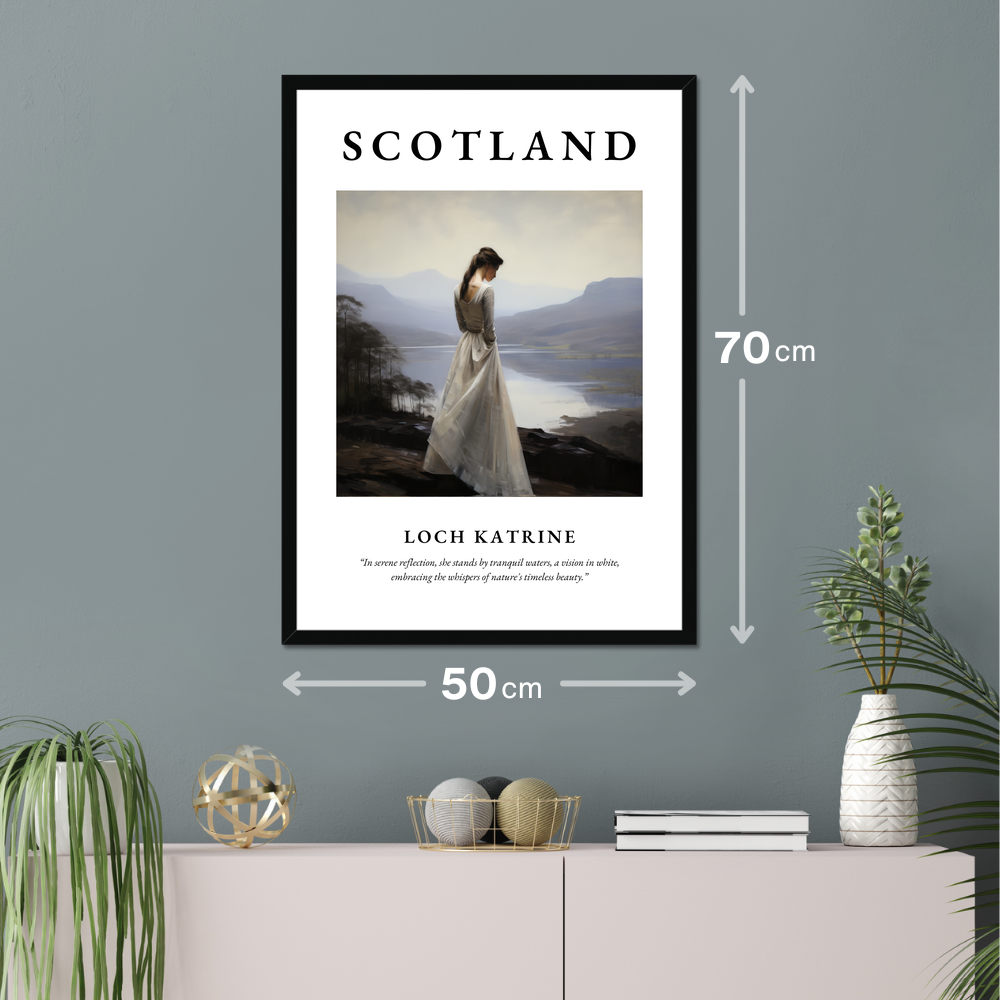 Poster of Loch Katrine hanging on a wall