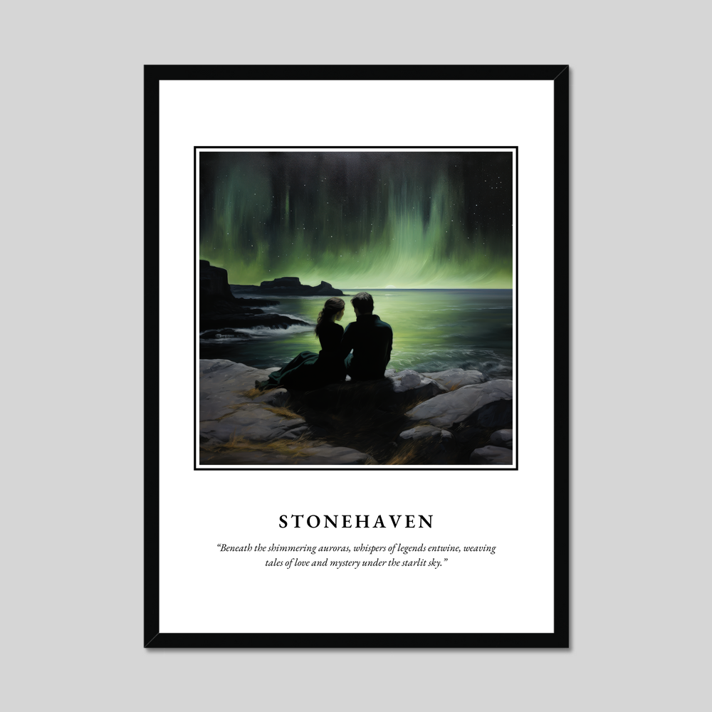 Poster in a black frame