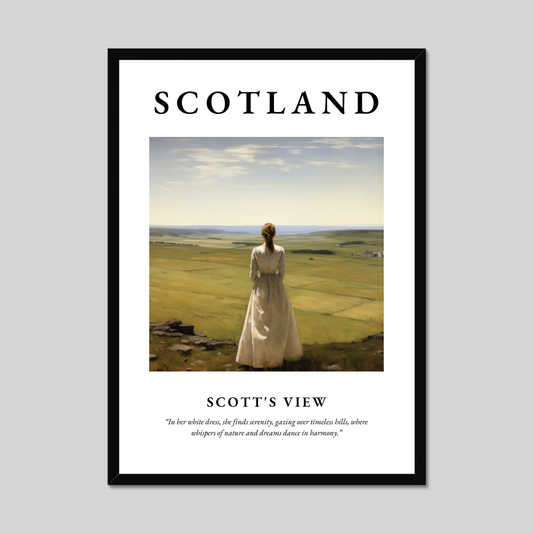 Poster of Scott's View, Scotland.