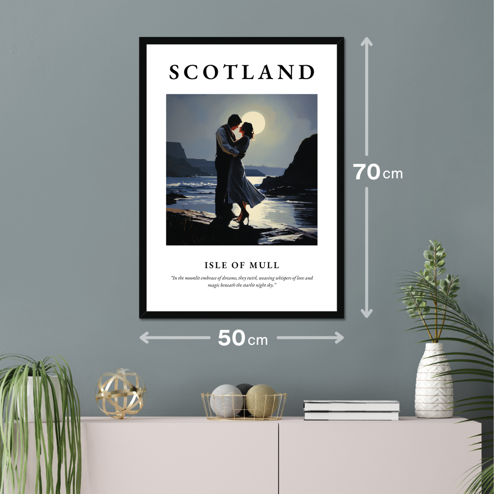 Poster of Isle of Mull hanging on a wall