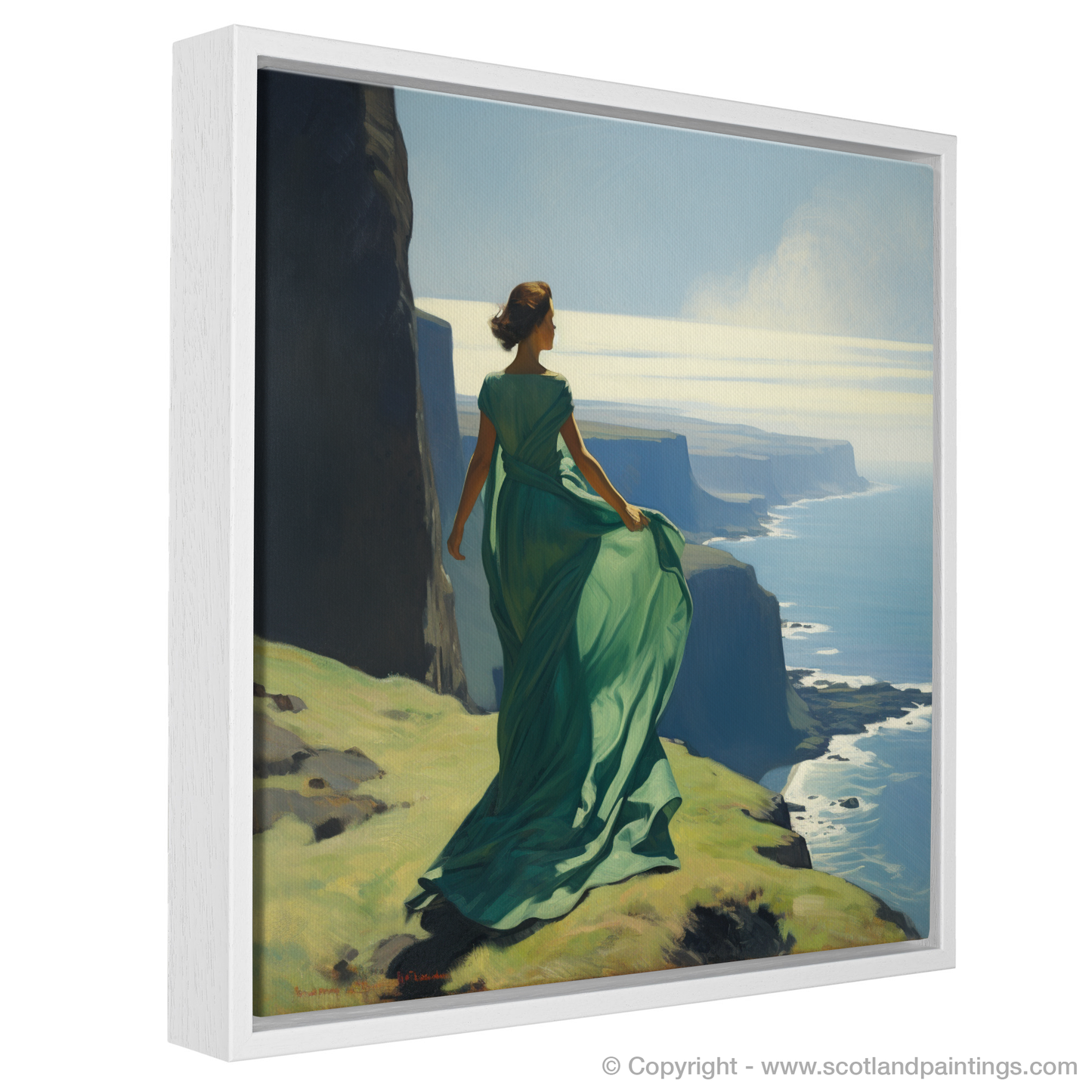 Majestic Solitude: Overlooking Skye's Cliffs