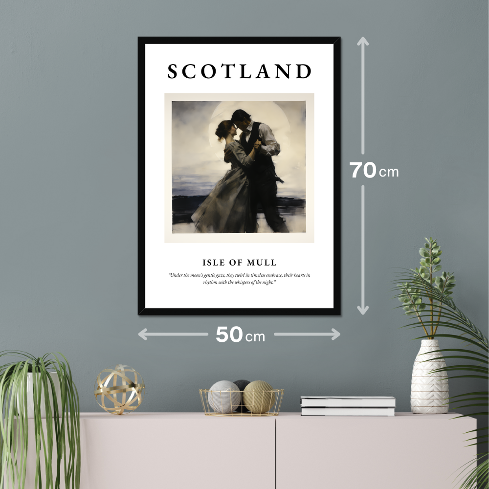 Poster of Isle of Mull hanging on a wall