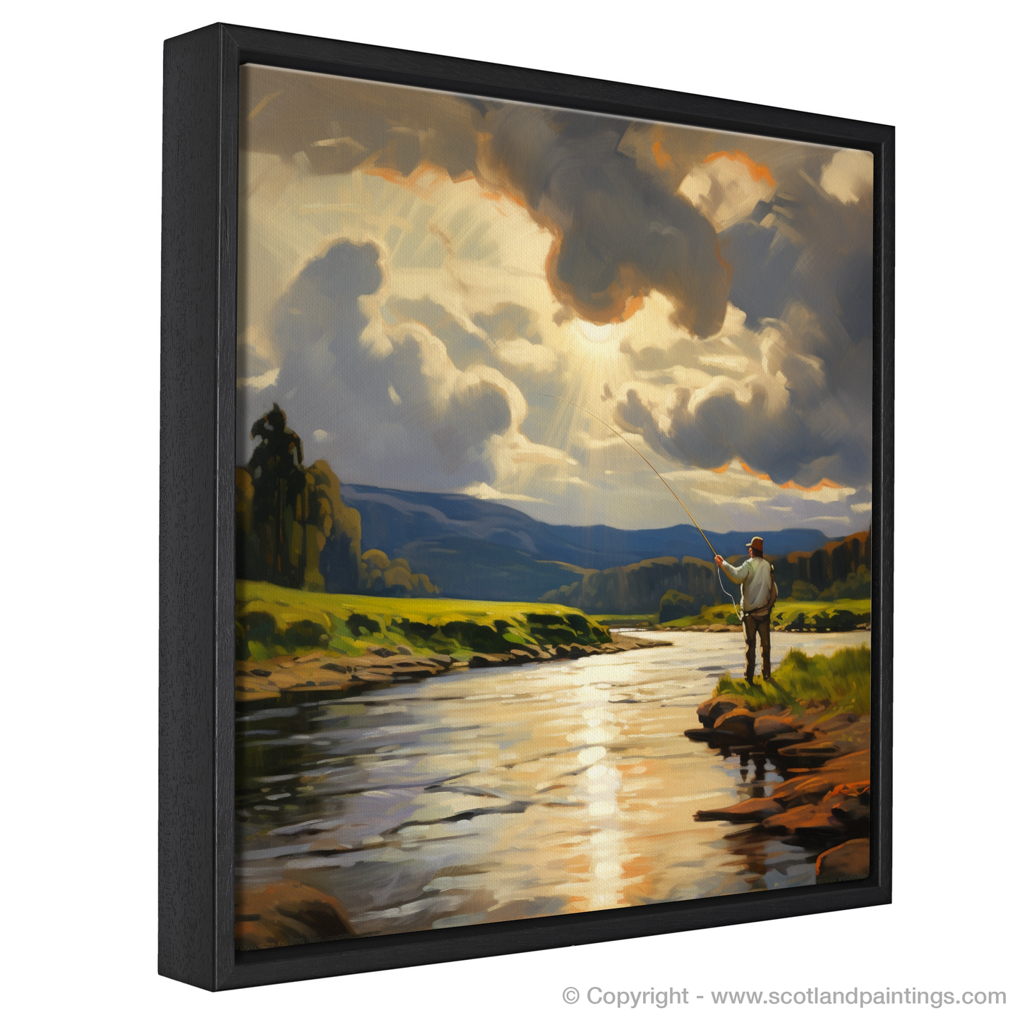 River Clyde Painting and Art Print. A Tranquil Interlude on the River Clyde