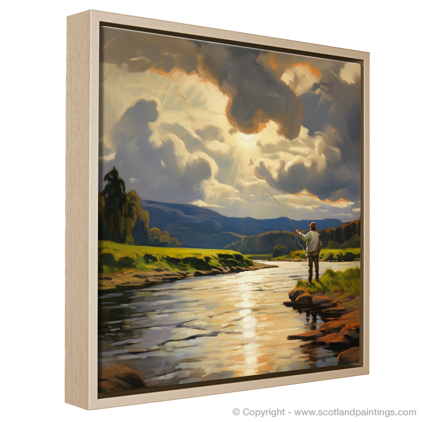 River Clyde Painting and Art Print. A Tranquil Interlude on the River Clyde