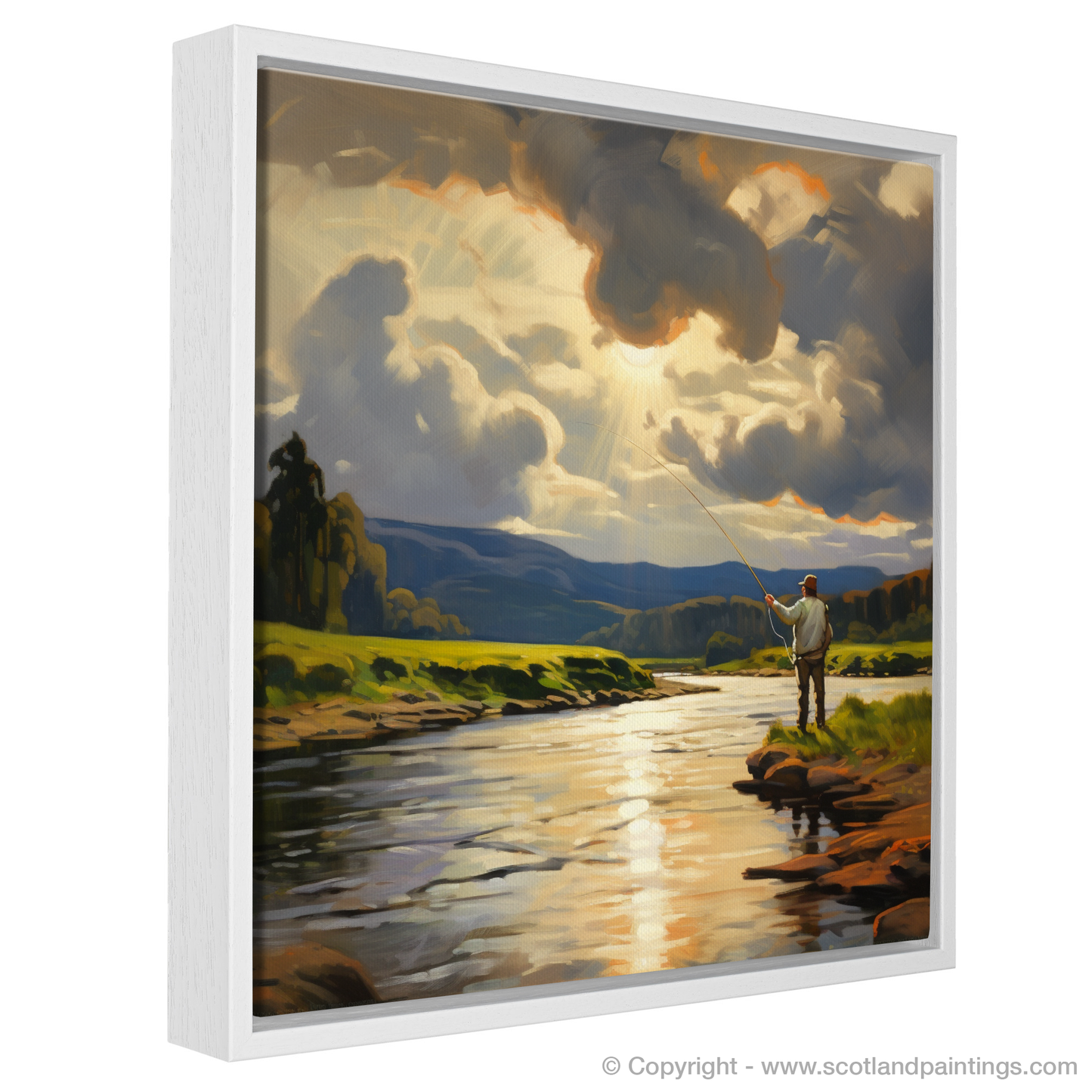 River Clyde Painting and Art Print. A Tranquil Interlude on the River Clyde