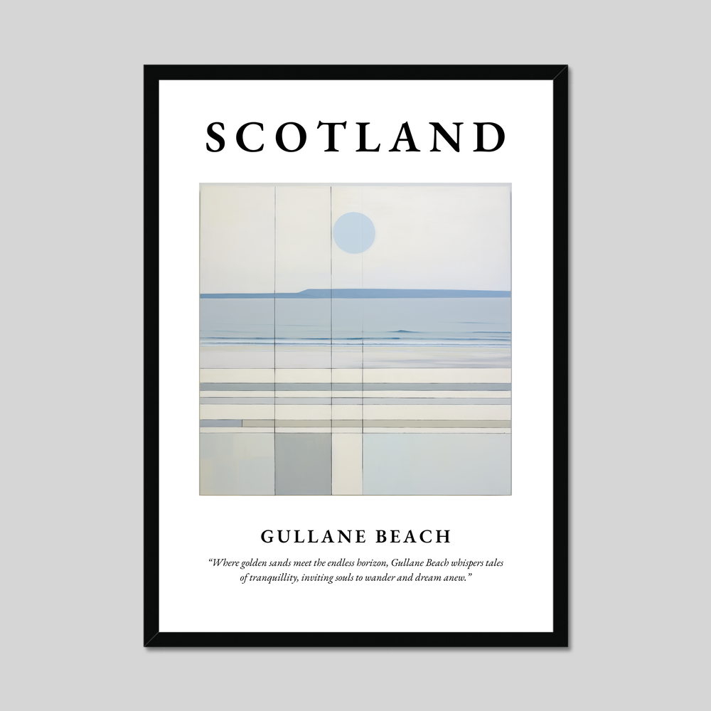 Poster of Gullane Beach, Scotland.