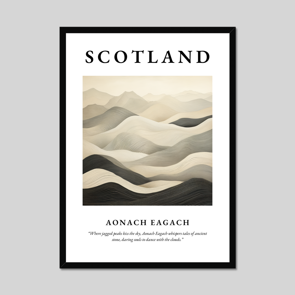 Poster of Aonach Eagach, Scotland.