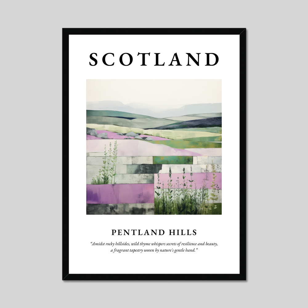 Poster of Pentland Hills, Scotland.