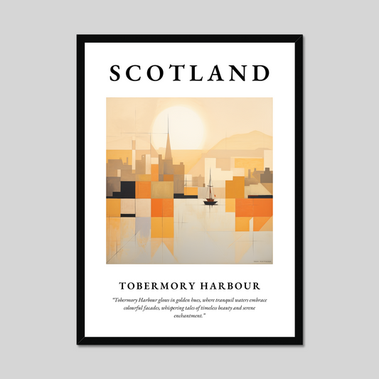 Poster of Tobermory Harbour, Scotland.