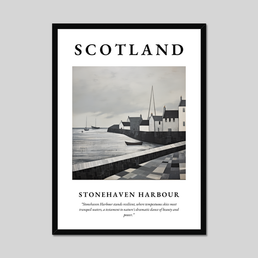 Poster of Stonehaven Harbour, Scotland.