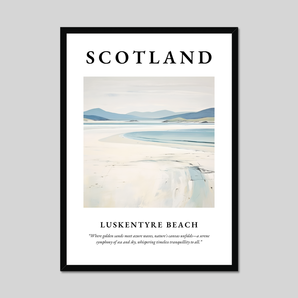 Poster of Luskentyre Beach, Scotland.