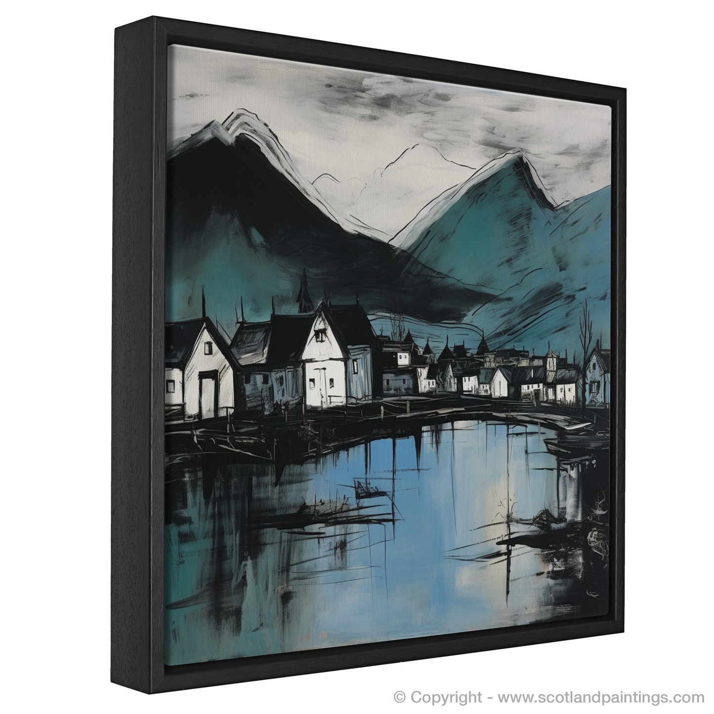 Painting and Art Print of Fort William, Highlands. Highland Serenity: An Illustrative Expression of Fort William.