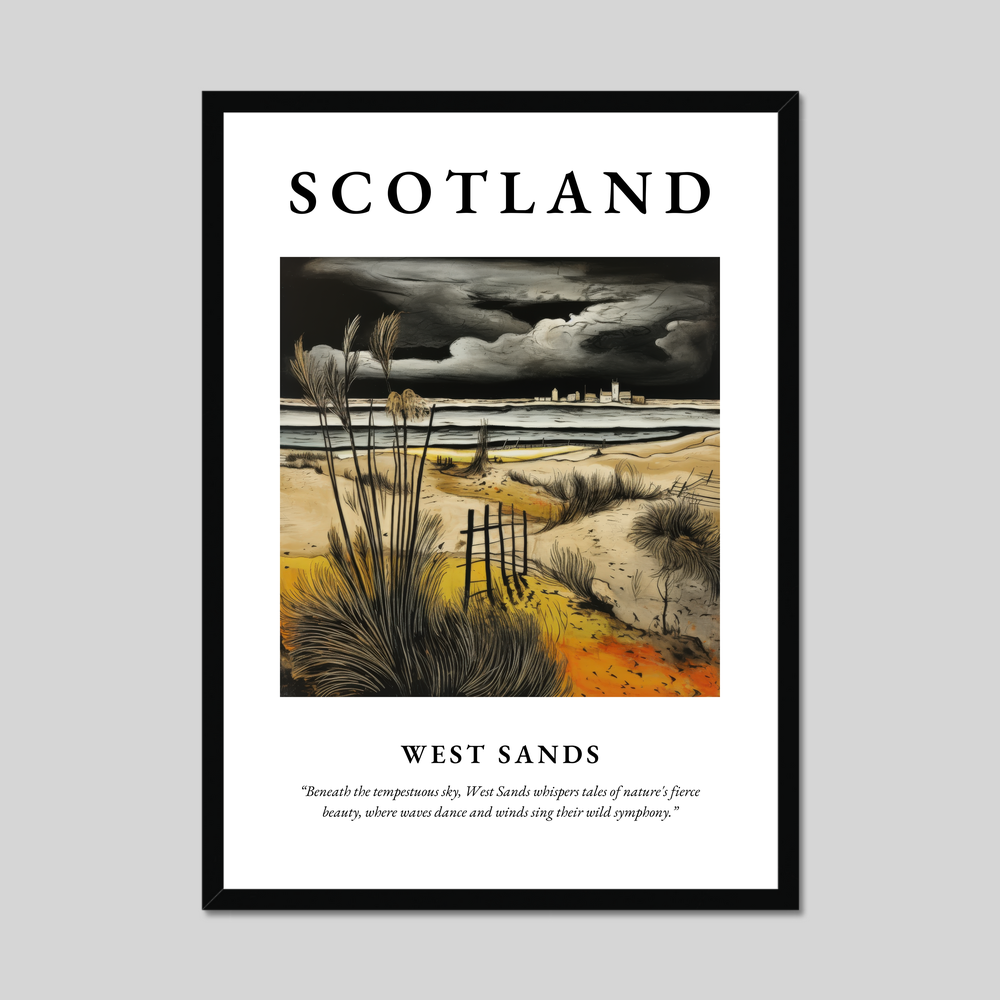 Poster of West Sands, Scotland.