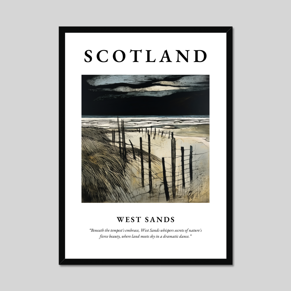 Poster of West Sands, Scotland.