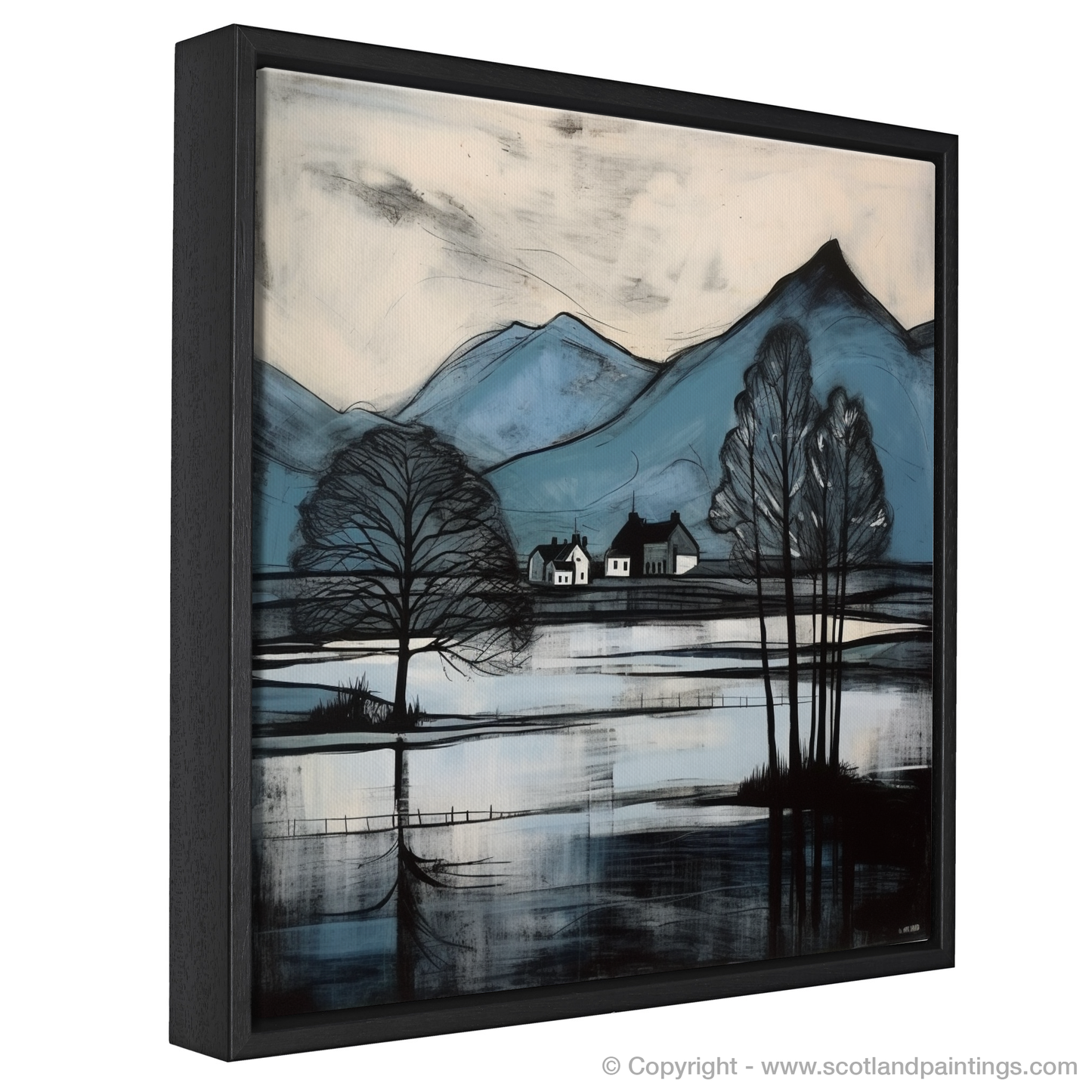 Painting and Art Print of Loch Awe, Argyll and Bute entitled "Majestic Serenity of Loch Awe".