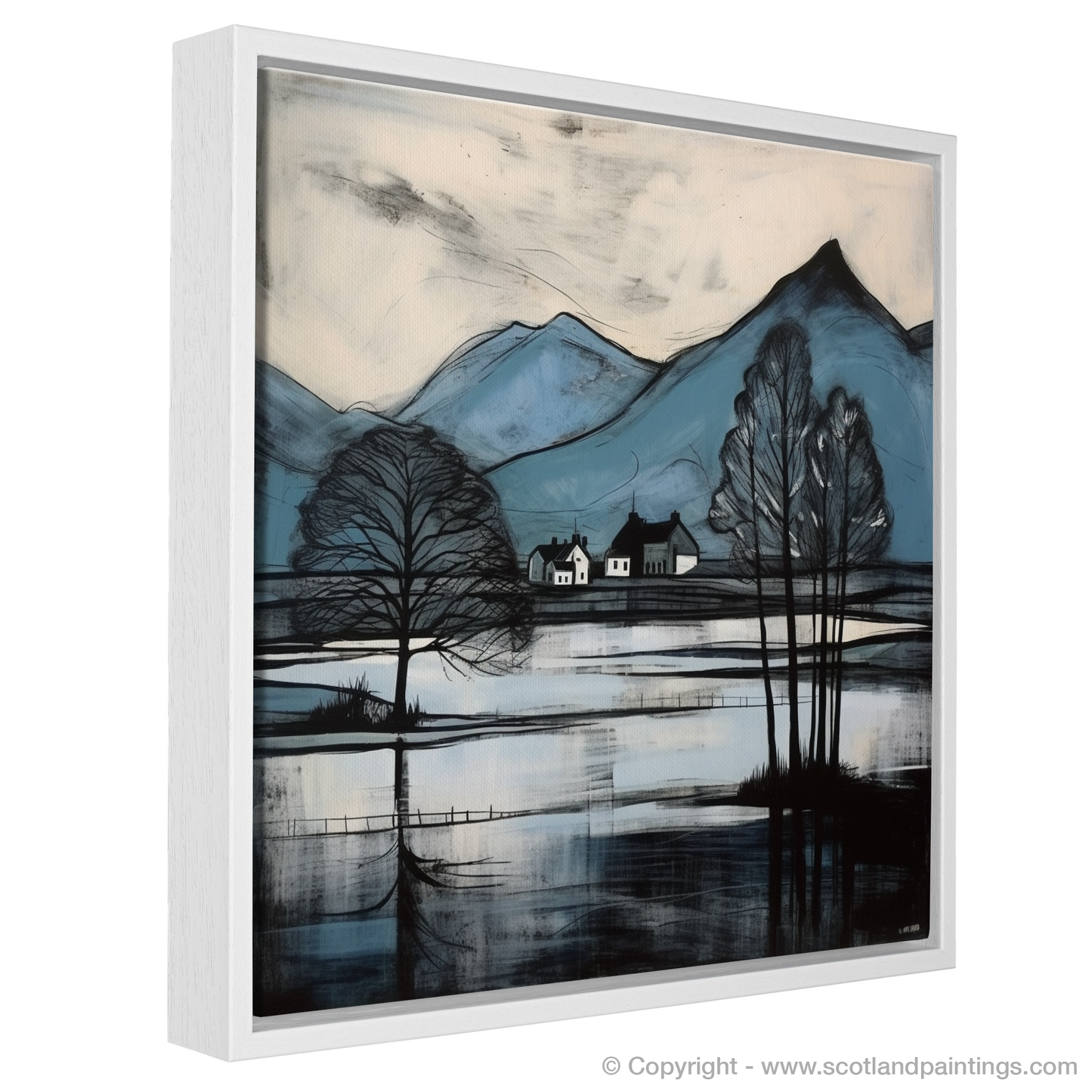 Painting and Art Print of Loch Awe, Argyll and Bute entitled "Majestic Serenity of Loch Awe".