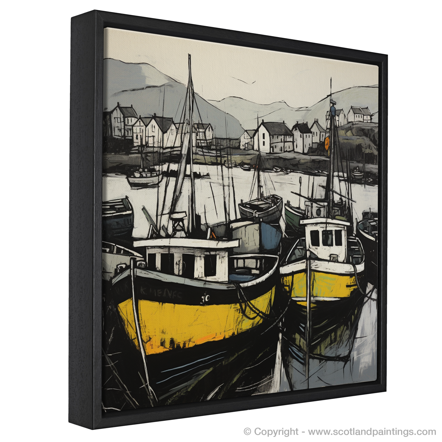 Harbour Hues: An Illustrative Expression of Castlebay, Isle of Barra