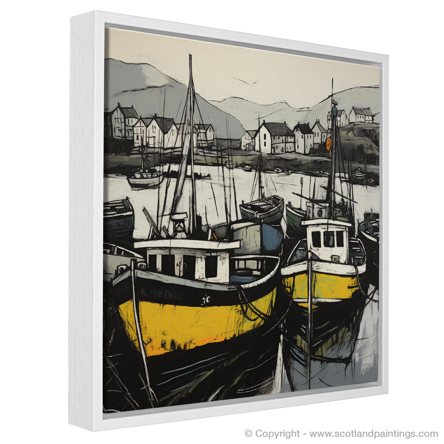 Harbour Hues: An Illustrative Expression of Castlebay, Isle of Barra