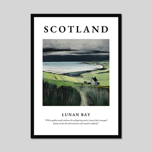 Poster of Lunan Bay, Scotland.