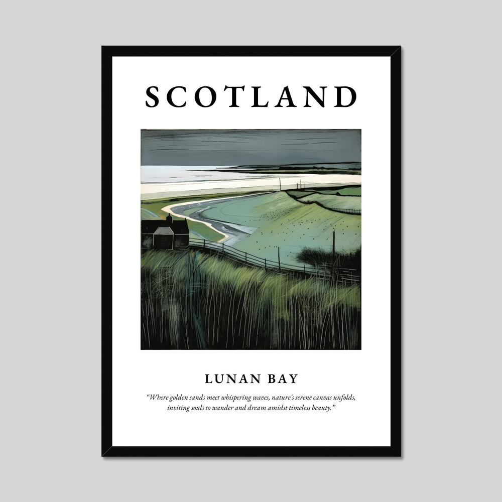 Poster of Lunan Bay, Scotland.