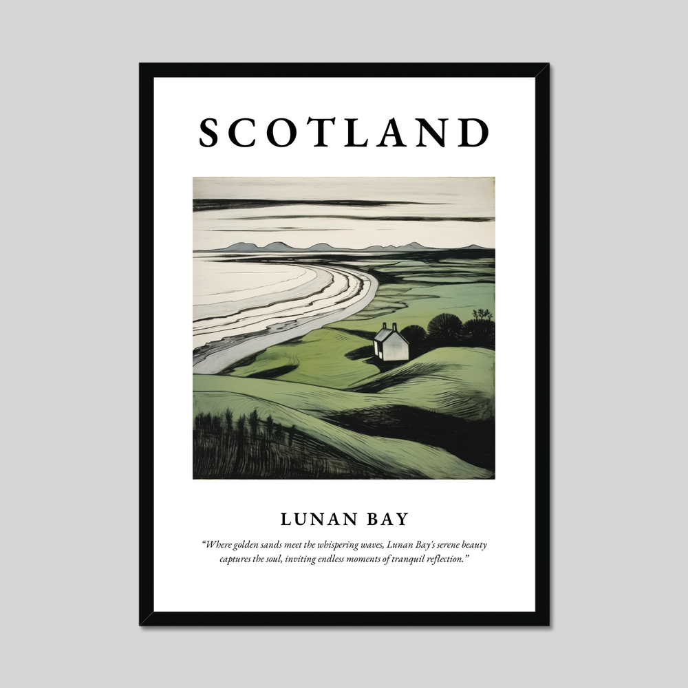 Poster of Lunan Bay, Scotland.