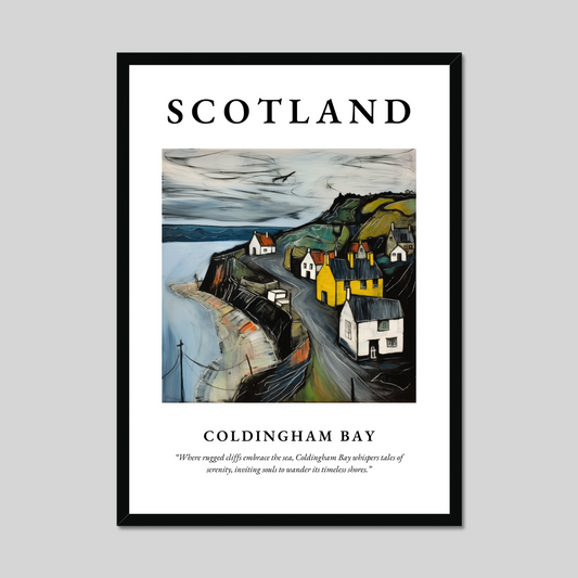 Poster of Coldingham Bay, Scotland.