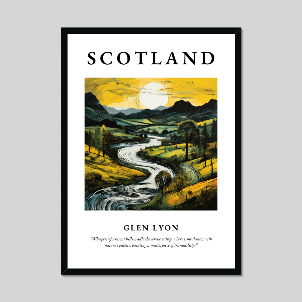 Poster of Glen Lyon, Scotland.