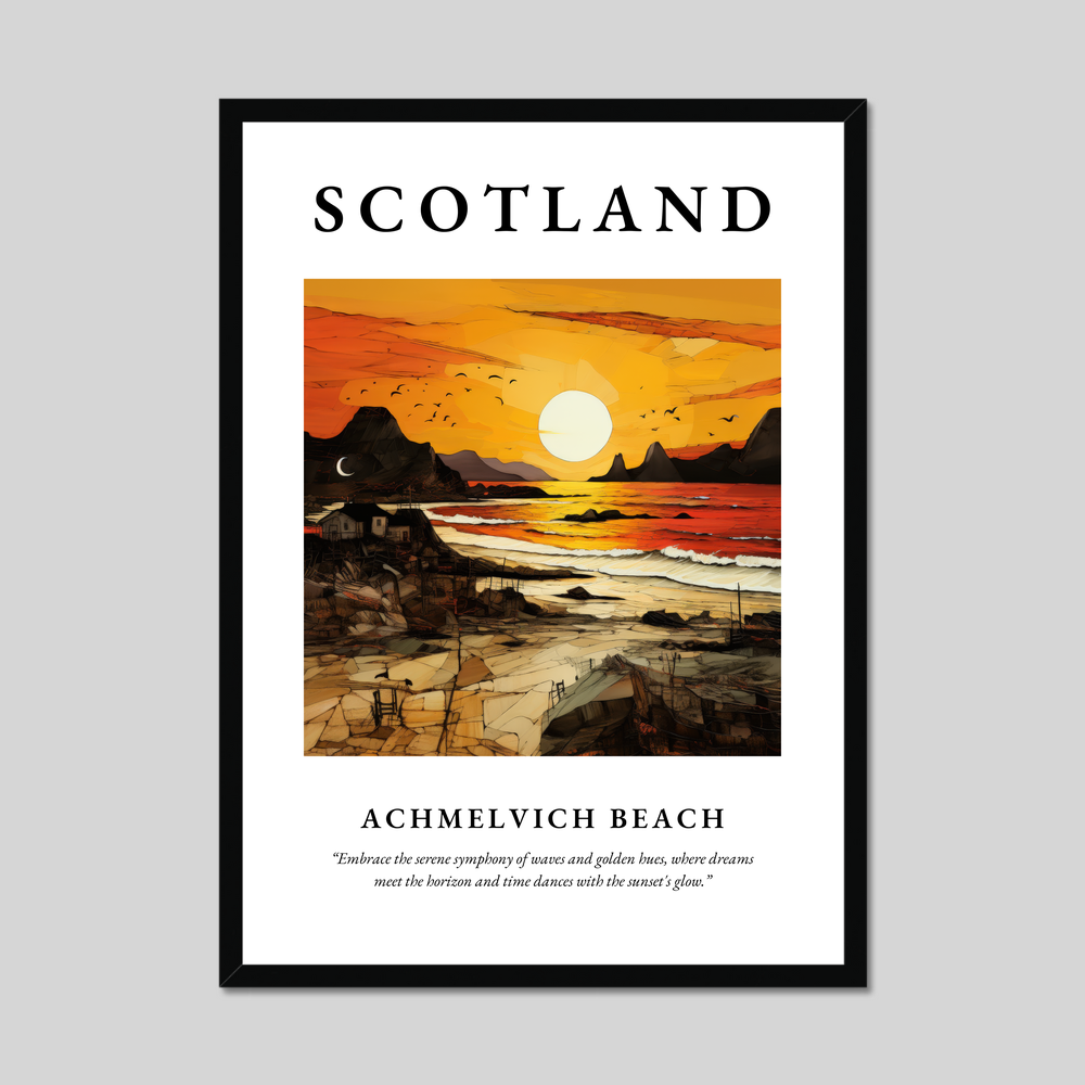 Poster of Achmelvich Beach, Scotland.