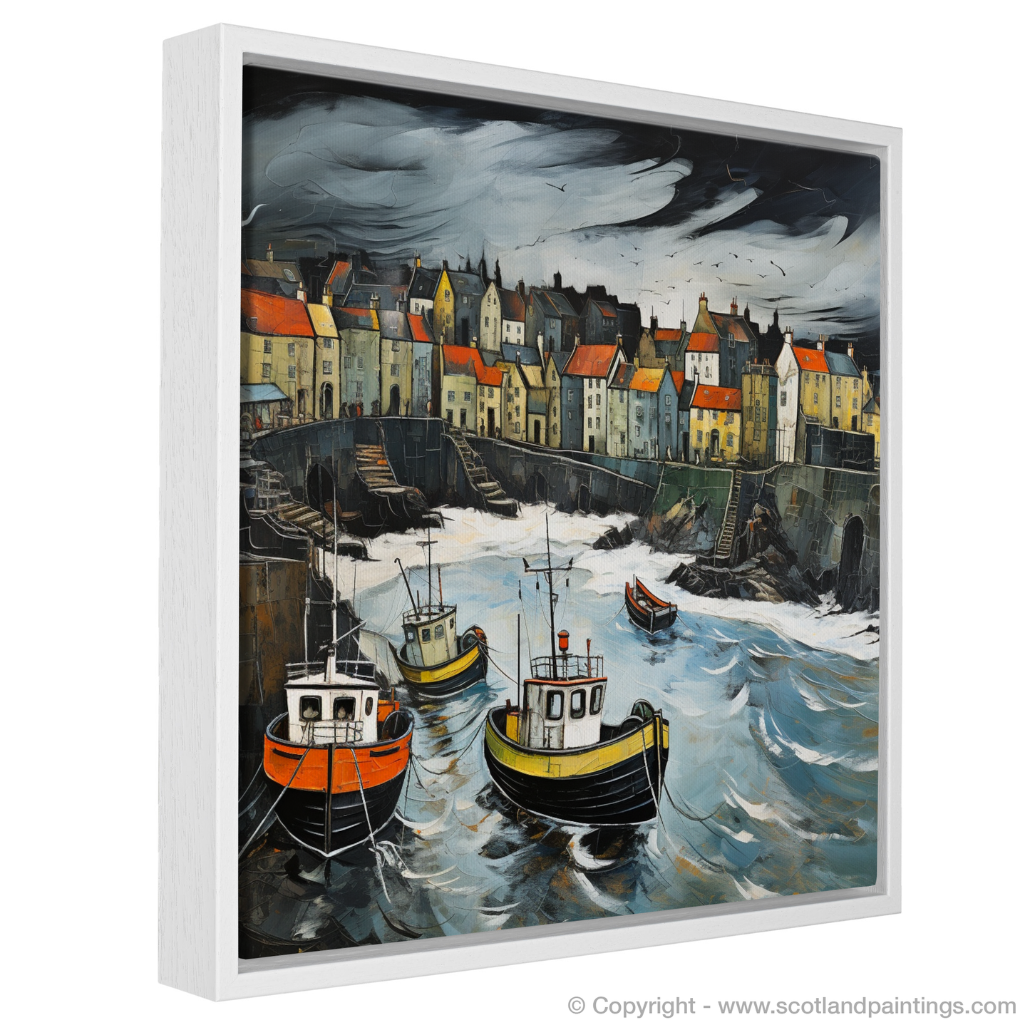 Storm's Embrace at Portsoy Harbour