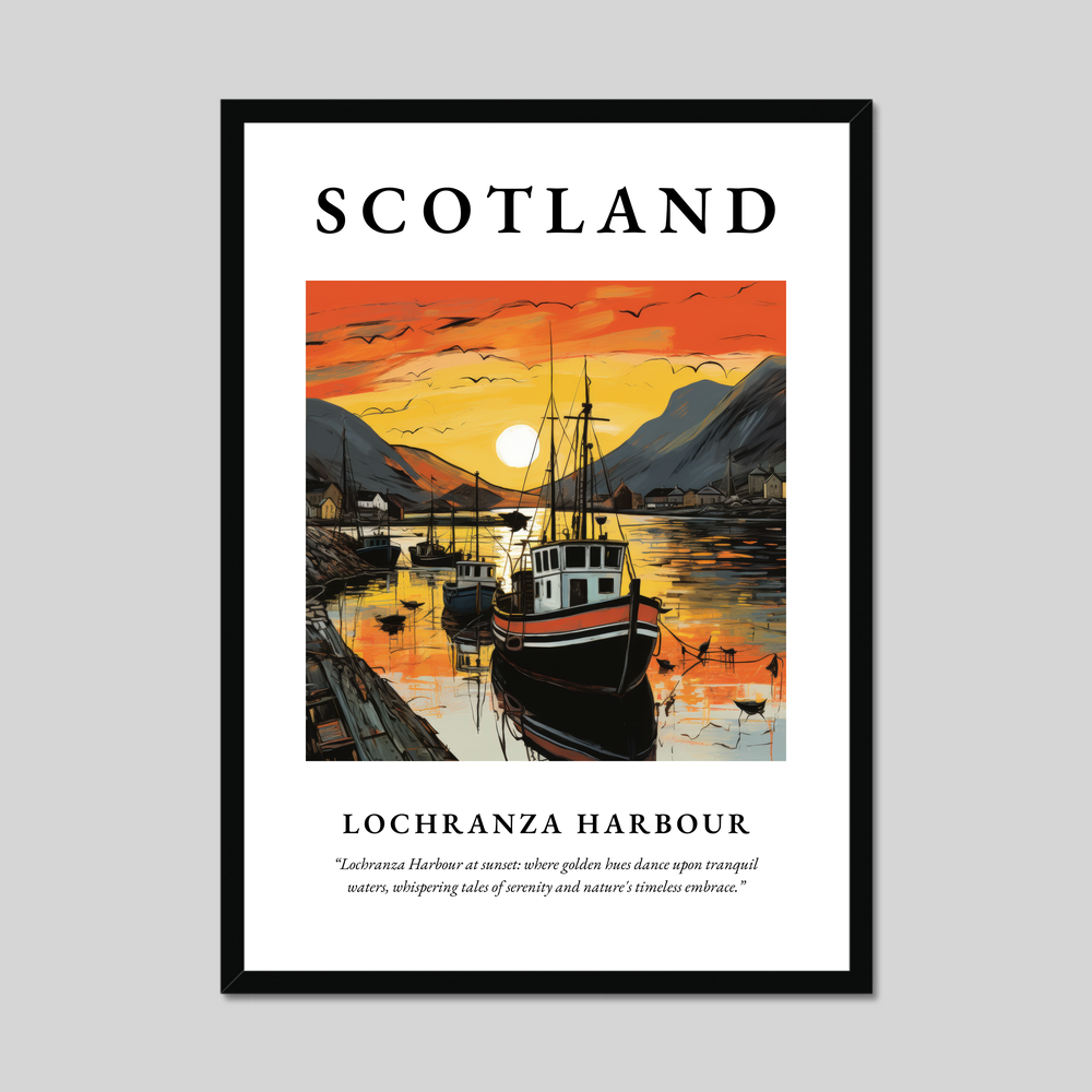 Poster of Lochranza Harbour, Scotland.