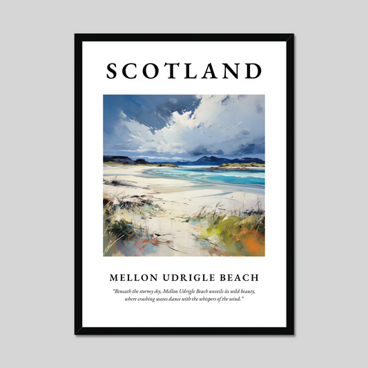 Poster of Mellon Udrigle Beach, Scotland.