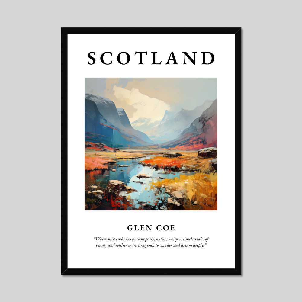 Poster of Glen Coe, Scotland.