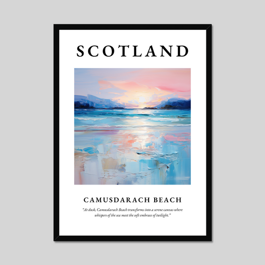 Poster of Camusdarach Beach, Scotland.