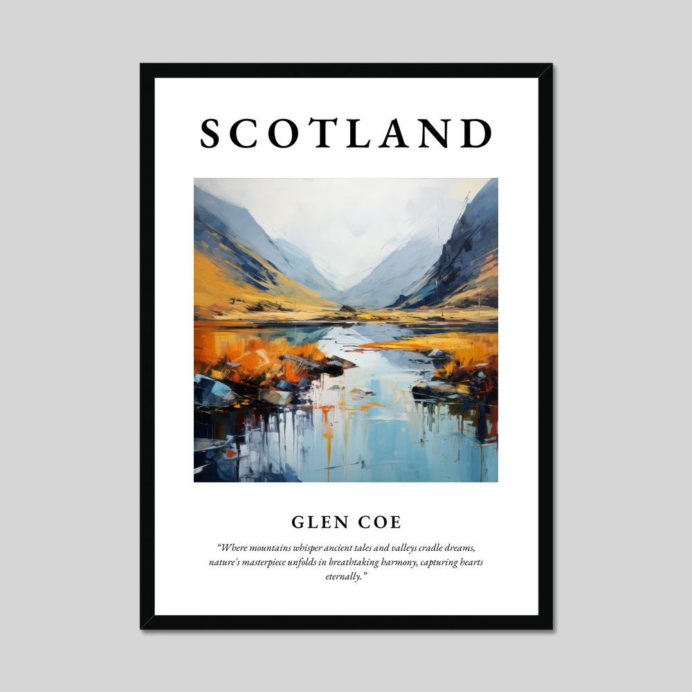 Poster of Glen Coe, Scotland.