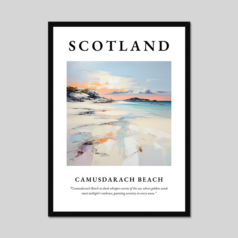 Poster of Camusdarach Beach, Scotland.