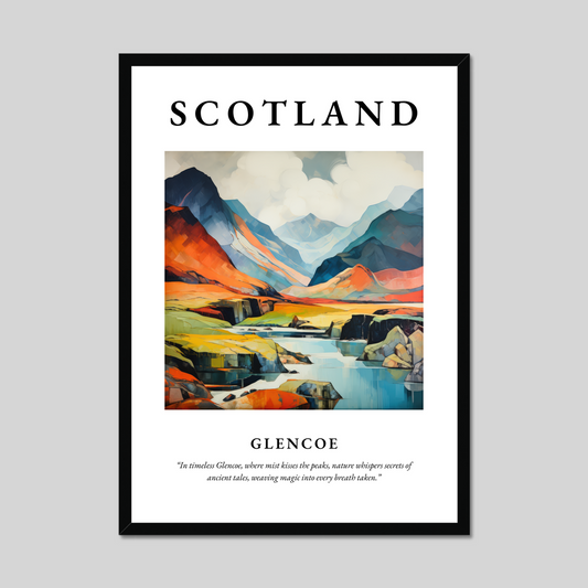 Poster of Glencoe, Scotland.