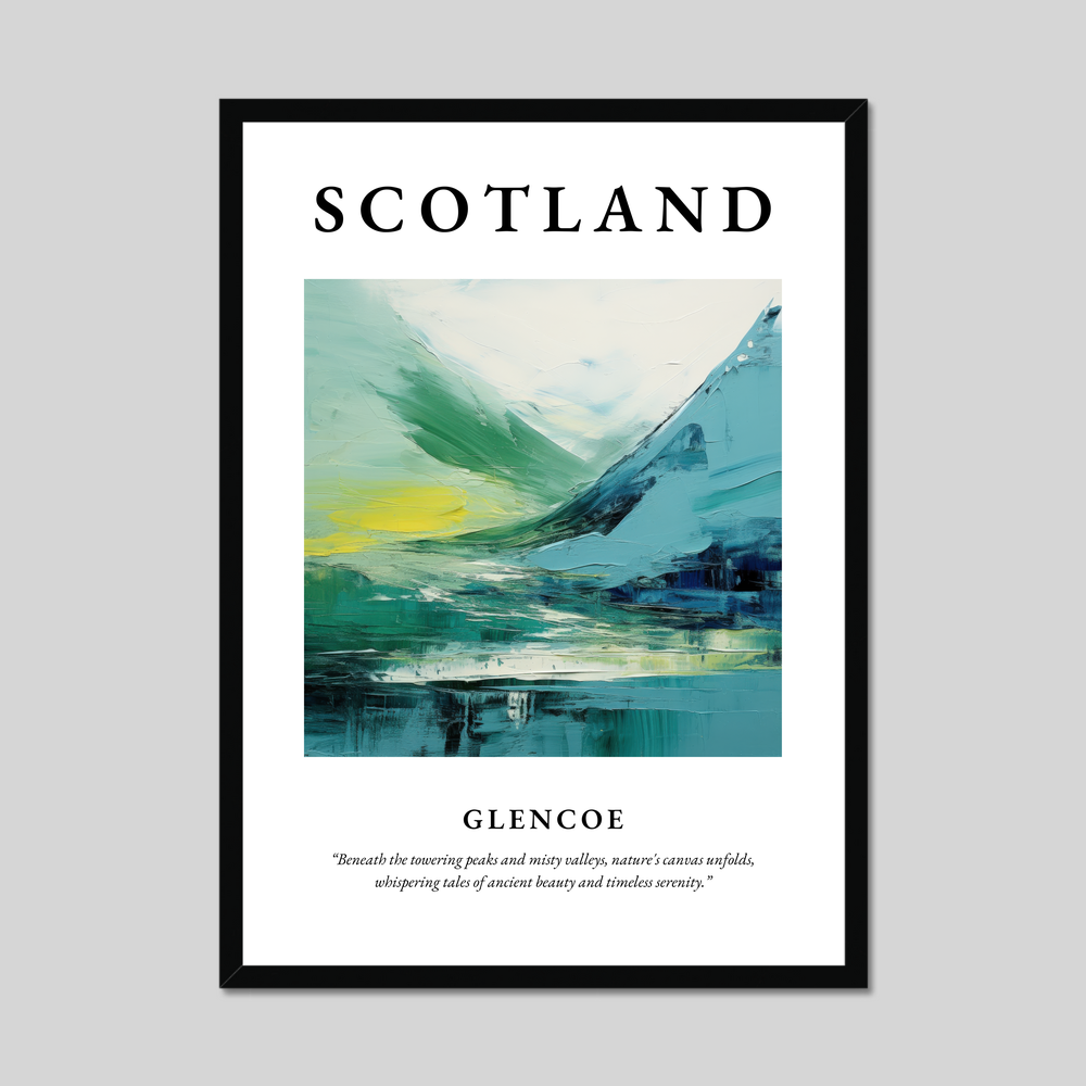 Poster of Glencoe, Scotland.