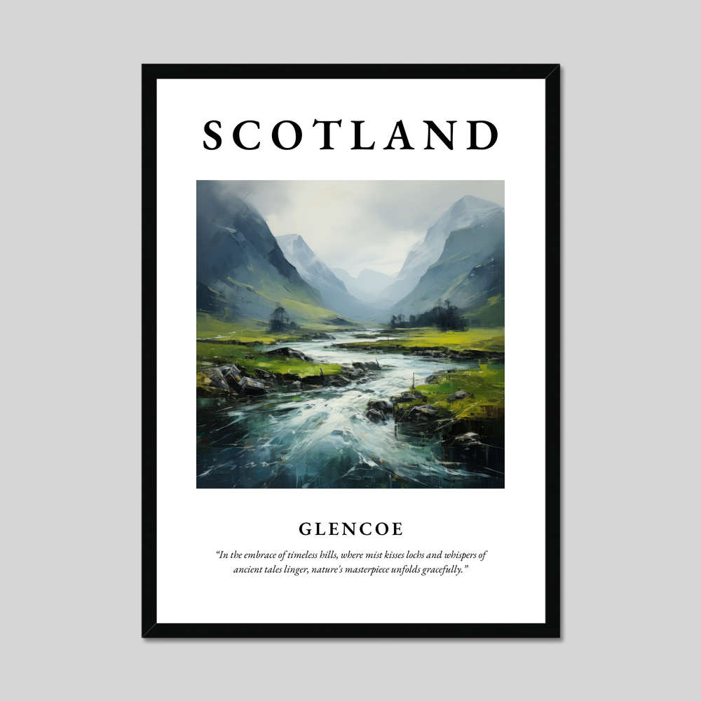 Poster of Glencoe, Scotland.