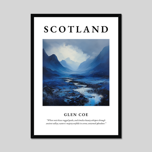 Poster of Glen Coe, Scotland.