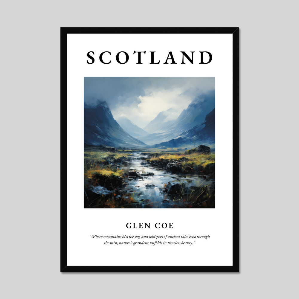 Poster of Glen Coe, Scotland.