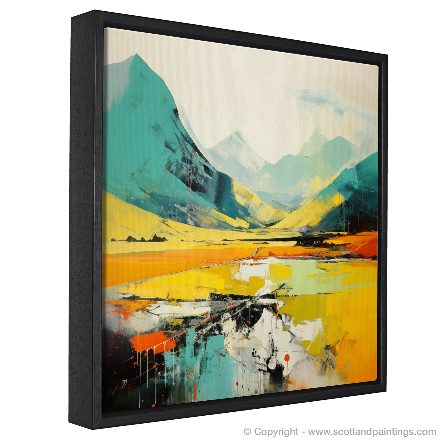 Abstract Highland Majesty: Glen Coe Reimagined