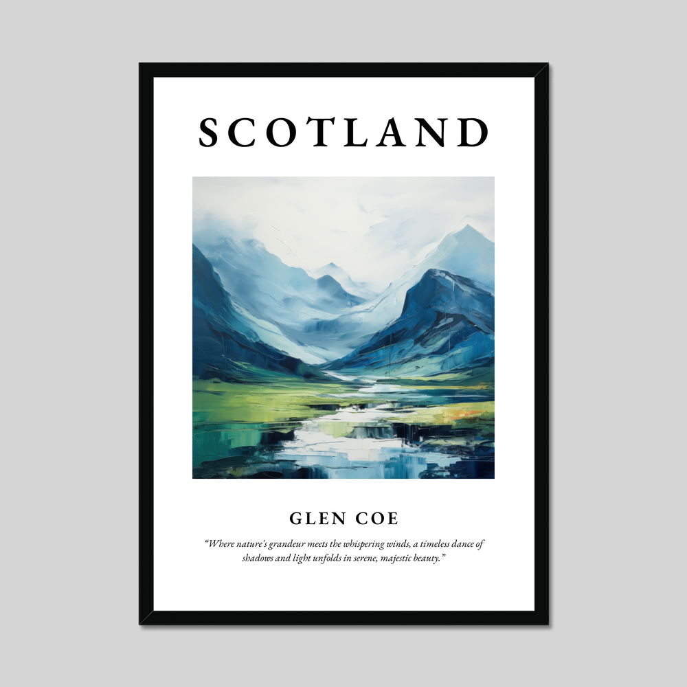 Poster of Glen Coe, Scotland.