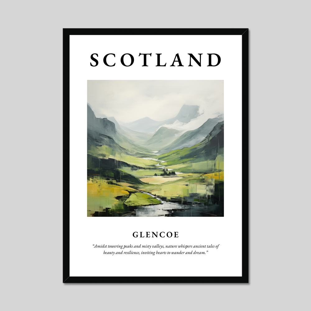 Poster of Glencoe, Scotland.