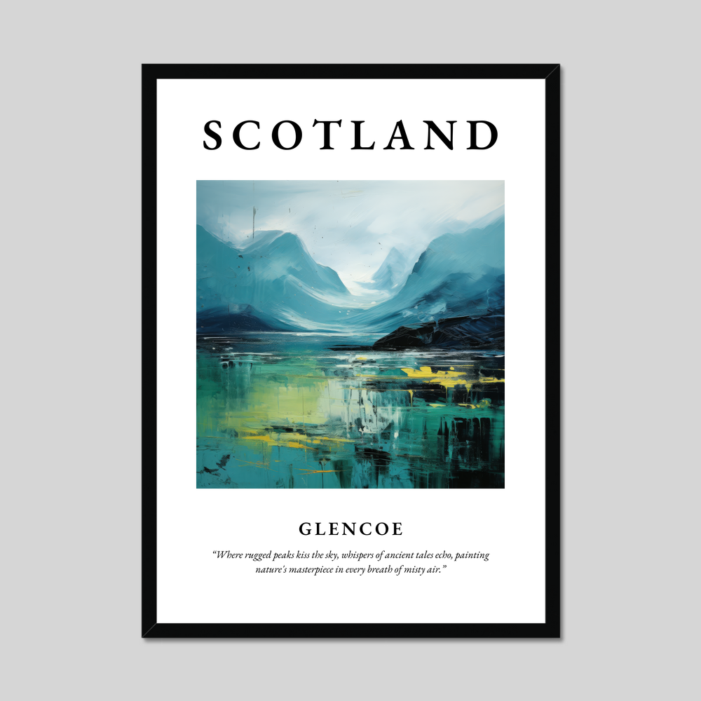 Poster of Glencoe, Scotland.