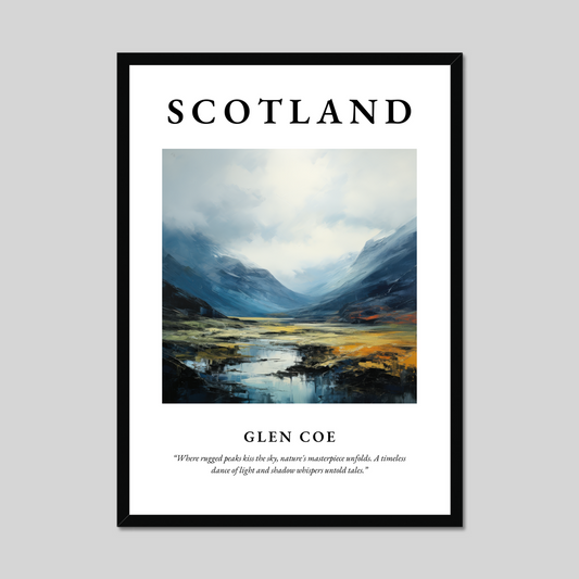 Poster of Glen Coe, Scotland.