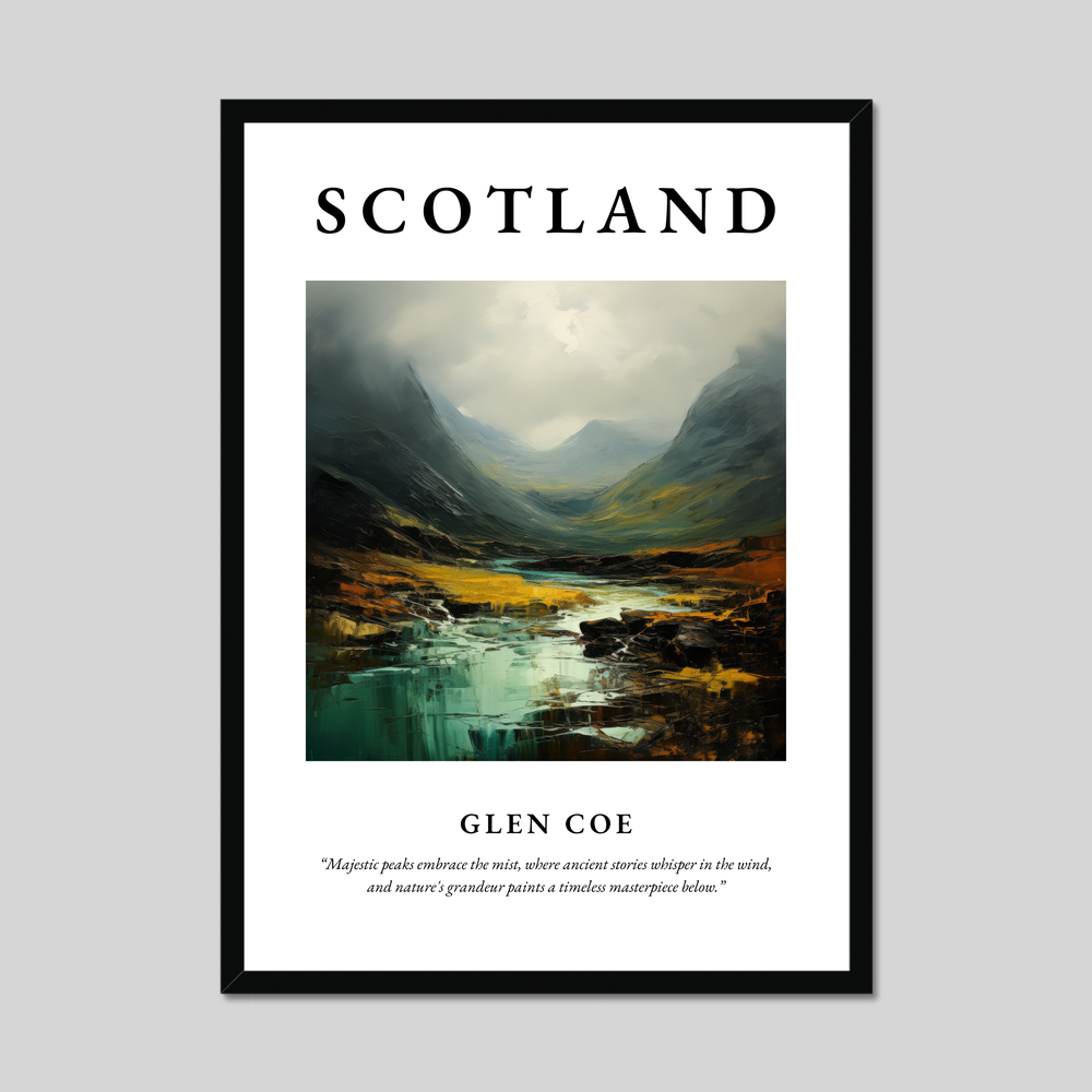 Poster of Glen Coe, Scotland.